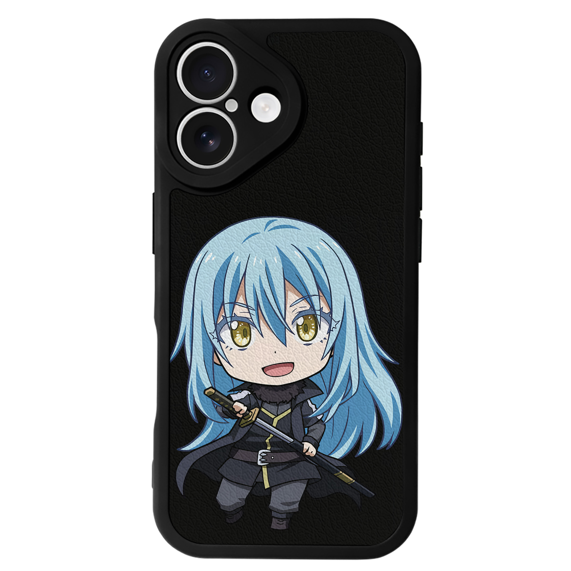 （画像用） 転スラ Regarding Reincarnated to Slime 【iPhone 16シリーズ対応】シリコンスマホケース（レザー調） 材質：シリコン